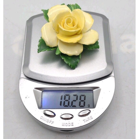 Vintage Adderley Floral Yellow Rose Bone China Ceramic Porcelain Brooch England - Picture 8 of 8